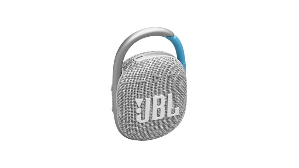 A JBL Clip 4 Eco está disponível na cor cinza — Foto: Divulgação/JBL