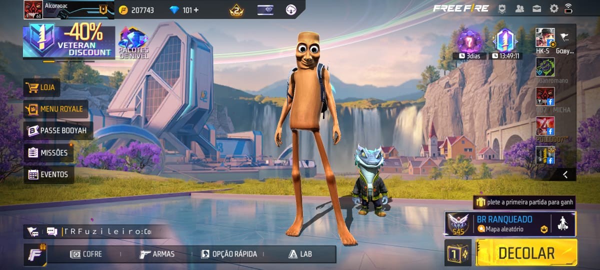 Tung Tung Sahur no Free Fire Brasil: veja detalhes e como resgatar a skin