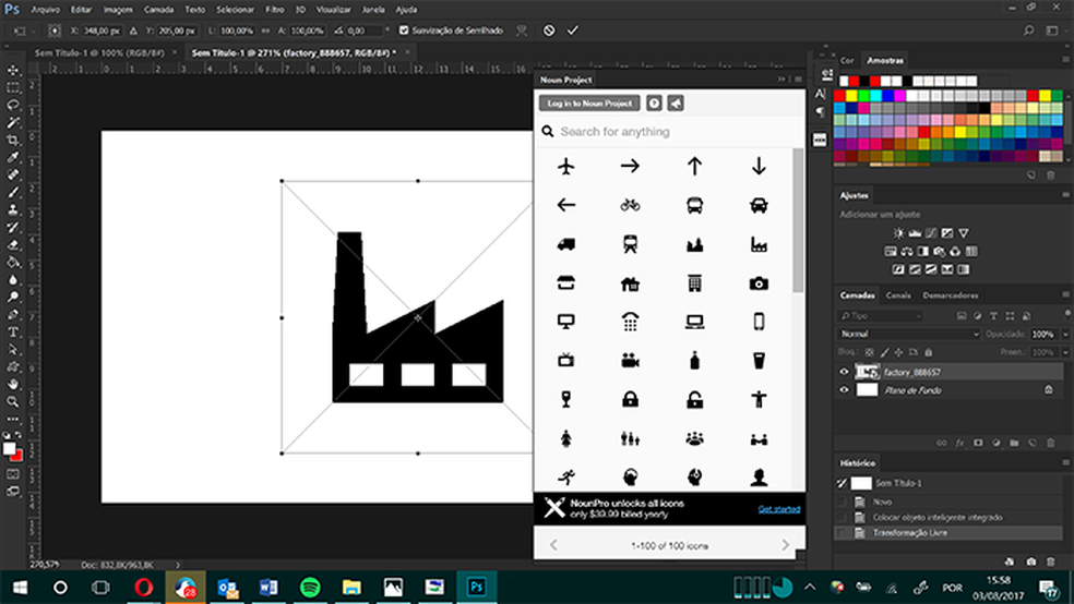 Como incluir ícones do Noun Project no Indesign e Illustrator