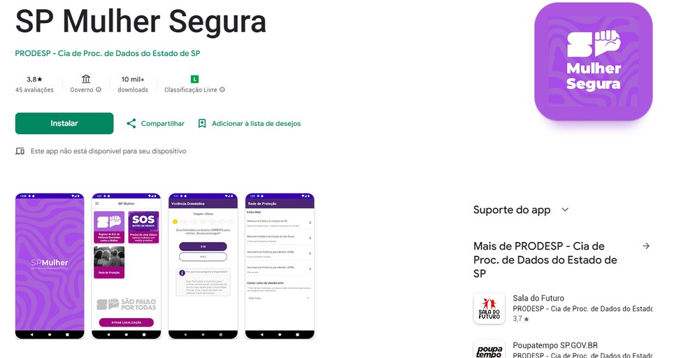  Reprodução/Google Play Store