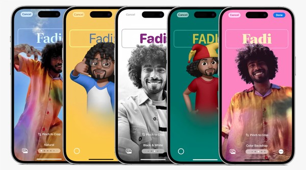 iOS 17 vai ter a opção de personalizar os contatos com posters interativos — Foto: Reprodução/Apple