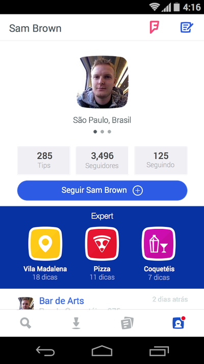 Aplicativo Foursquare começa a receber tradução para o português  [atualizado] »