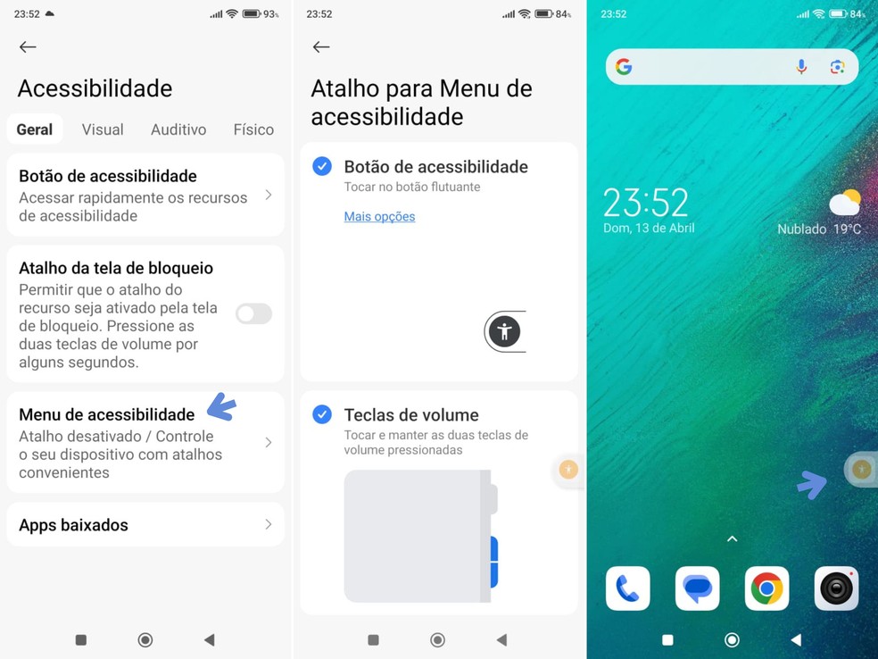 Ensino Desligar Xiaomi Pelo Modo de Aptibilidade - FOT: Reprodução