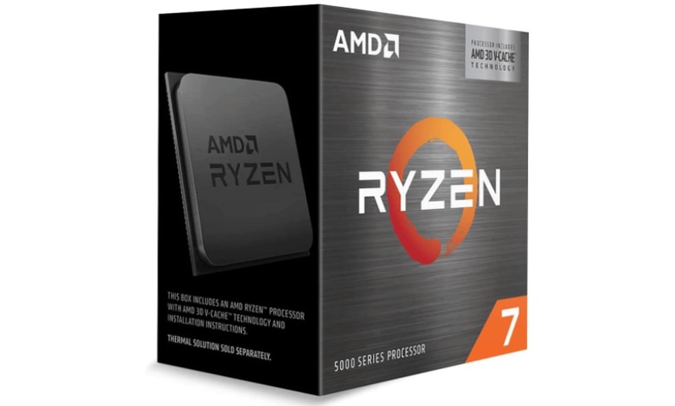 O processador AMD Ryzen 7 5800X3D é equipado com a tecnologia SRAM empilhada em 3D de ponta, chamada 3D V-Cache — Foto: Reprodução/Amazon