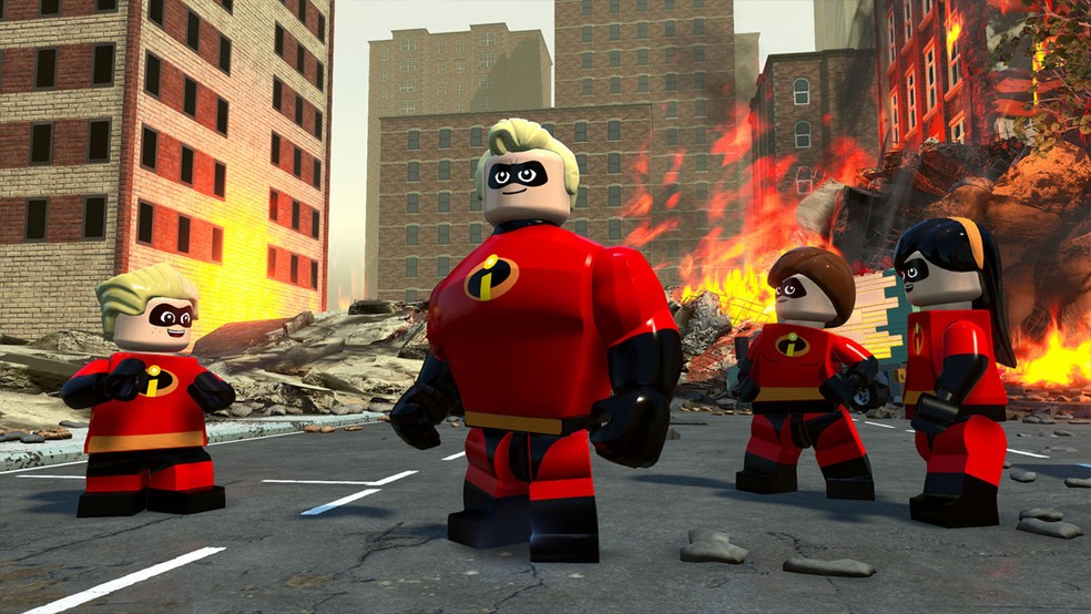 LEGO The Incredibles traz a família de super-heróis e se aprofunda mais no mundo das animações da Pixar — Foto: Reprodução/Steam