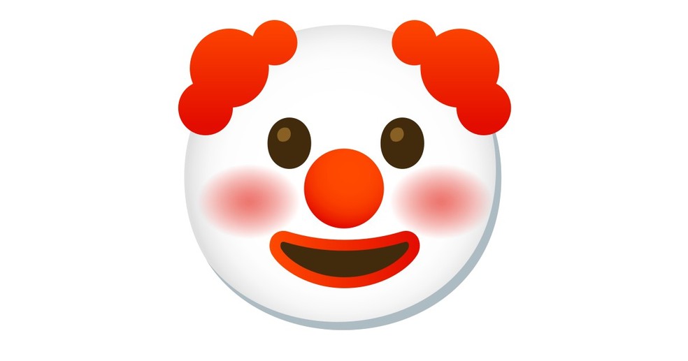Emoji de palhaço sinaliza situações consideradas como tolas ou absurdas — Foto: Reprodução/Emojiterra