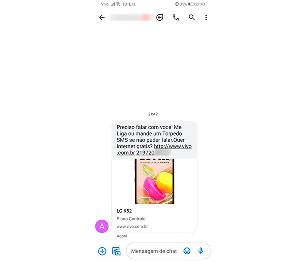 Como mandar Vivo Me Liga