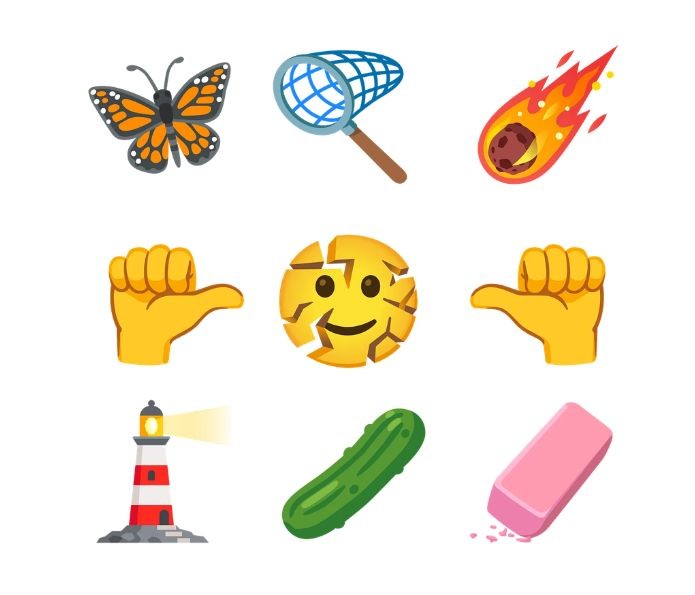 Cara rachada, meteoro, borracha e mais emojis podem chegar em breve; veja