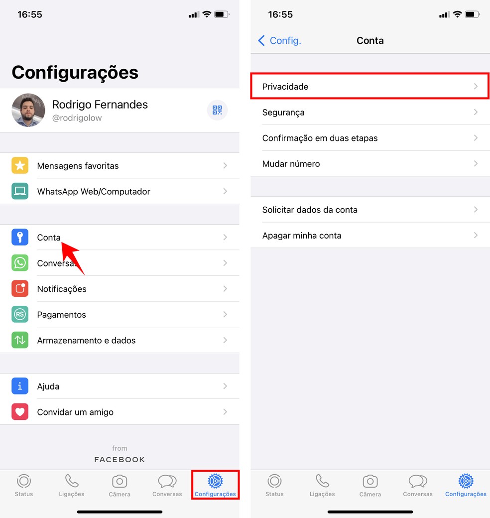 Como bloquear alguém do Status do WhatsApp e esconder posts de contatos