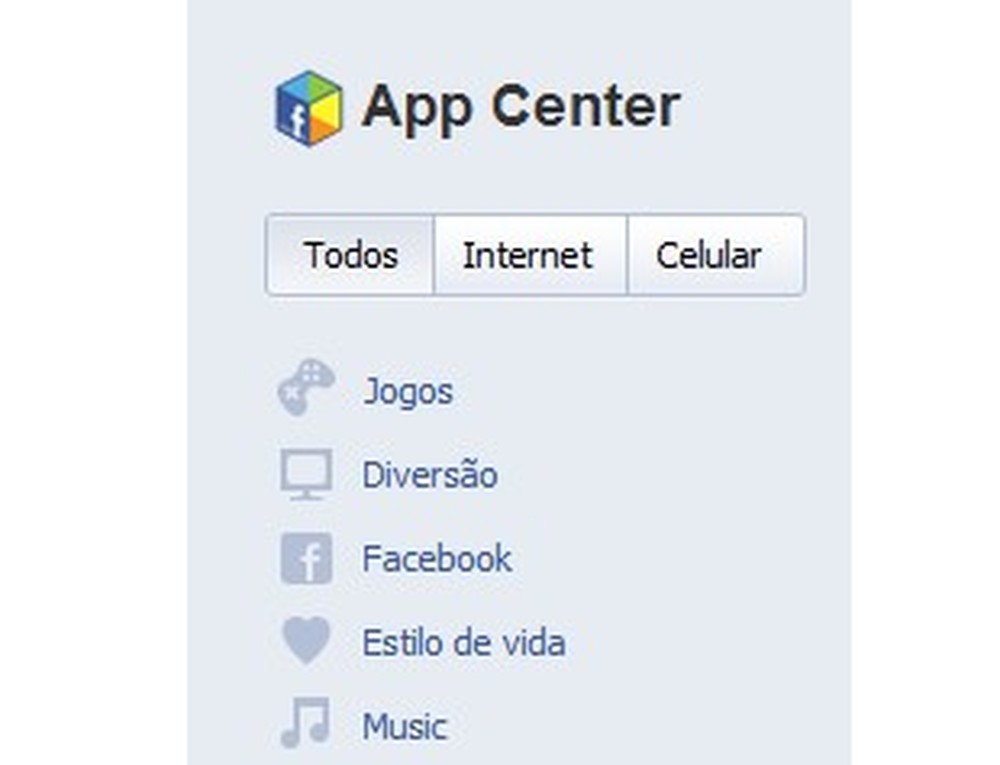Como usar a Facebook App Center?