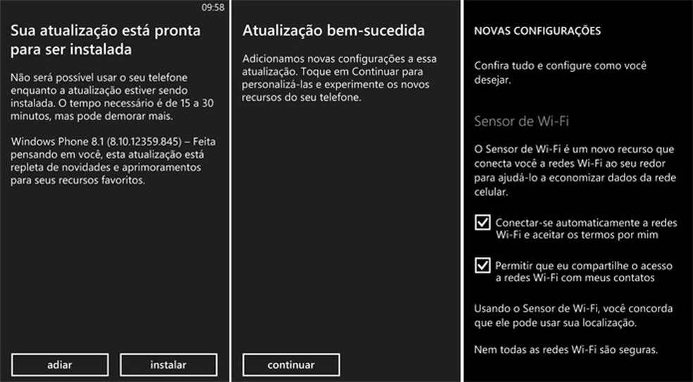 Windows Phone 8.1 pode demorar cerca de duas horas para ser instalado (Foto: Reprodução/Elson de Souza) — Foto: TechTudo