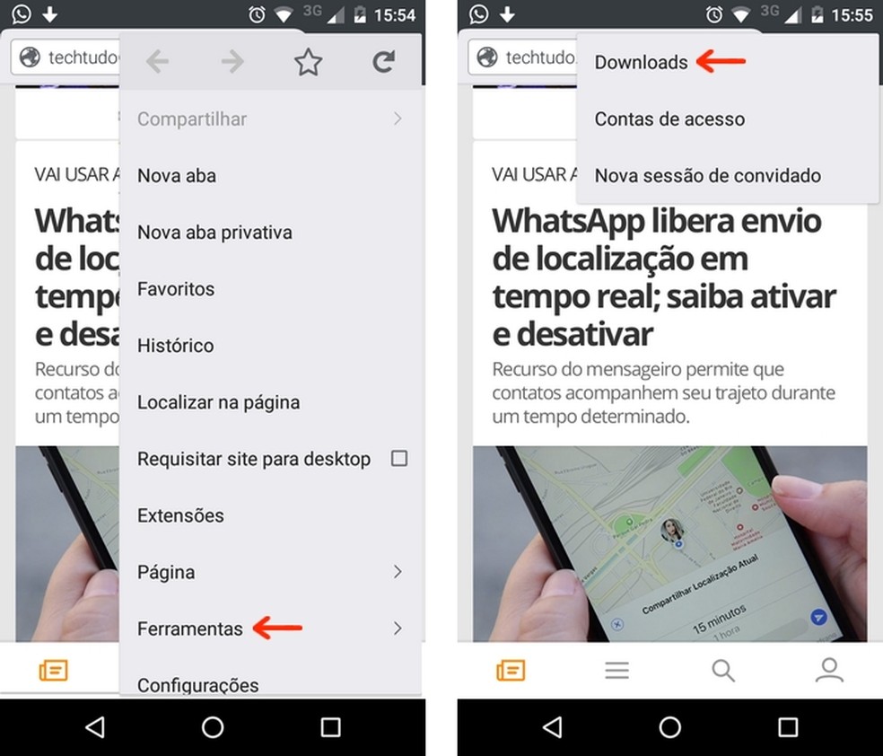 Como evitar download automático de arquivos no Android