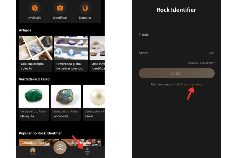 Rock Identifier app identifica pedras e revela se elas são