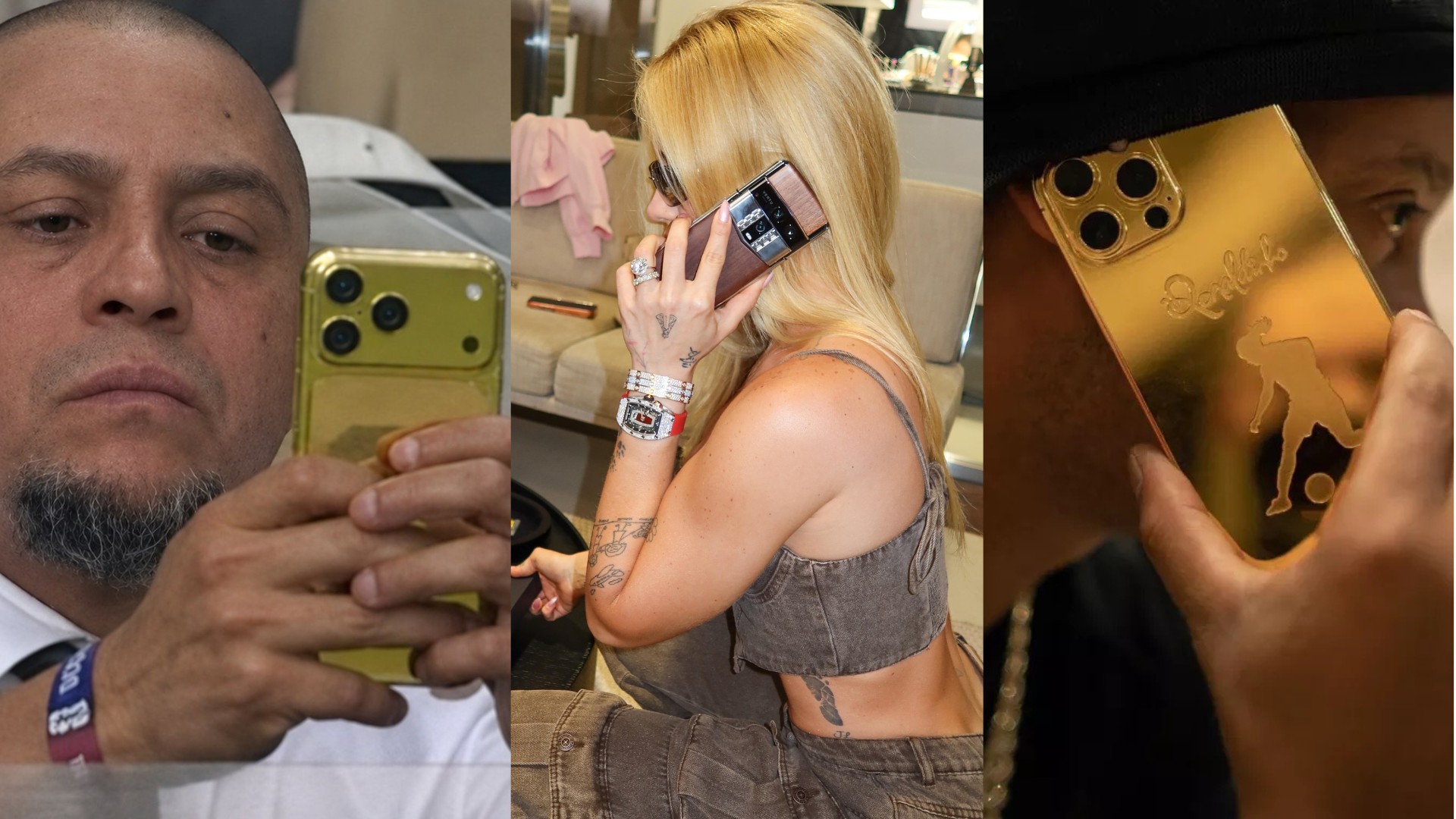 5 vezes em que famosos apareceram com celulares de luxo