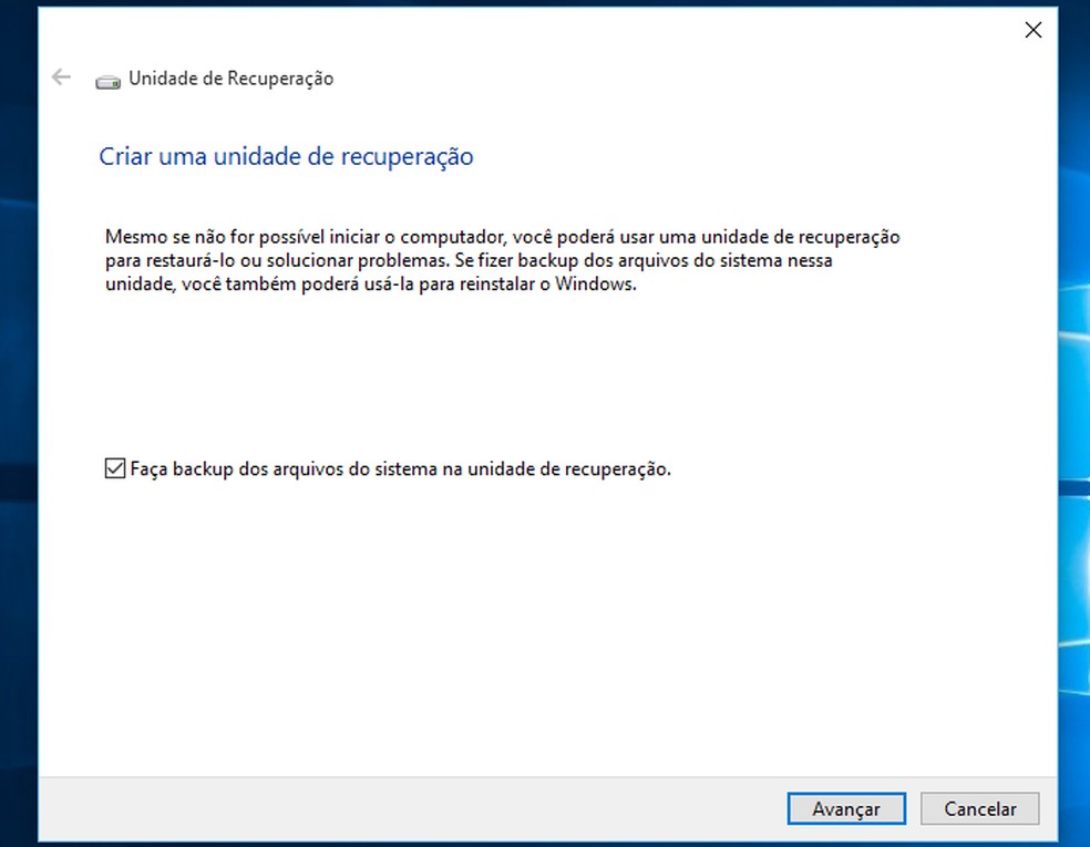 Selecione se deseja copiar os arquivos de instalação do Windows 10 e avance (Foto: Reprodução/Helito Bijora) — Foto: TechTudo