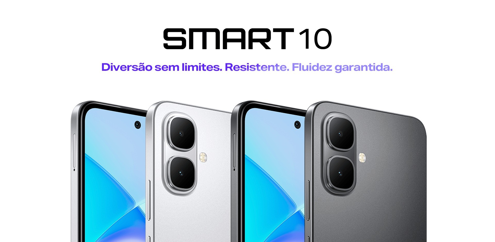 Infinix Smart 10: smartphone de entrada por R$ 520 com tela 120 Hz e bateria de 5.000 mAh