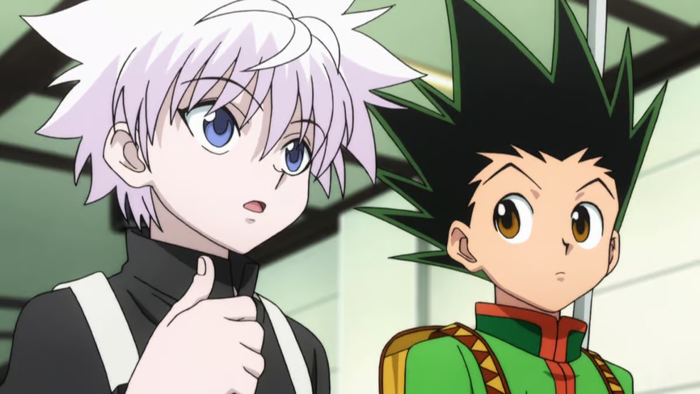 Gon e Killua são melhores amigos e vivem aventuras perigosas em Hunter x Hunter — Foto: Divulgação/Crunchyroll