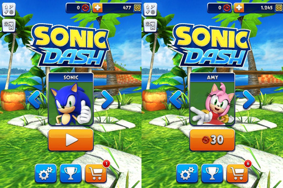 Sonic Dash - (GRATIS ) - Jogando no PC 