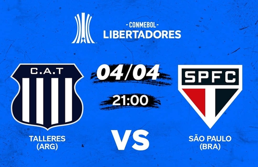 Talleres x São Paulo ao vivo horário e onde ver o jogo da Libertadores