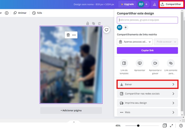Como desfocar imagem no Canva? Editor permite borrar foto online