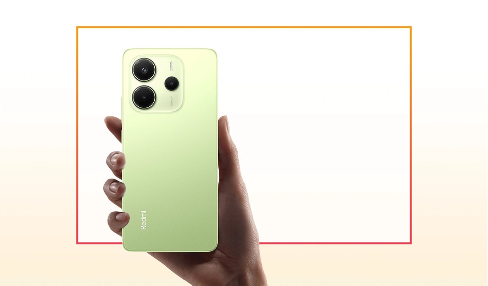 Redmi Note 14 verde-lima — Foto: Xiaomi/Reprodução