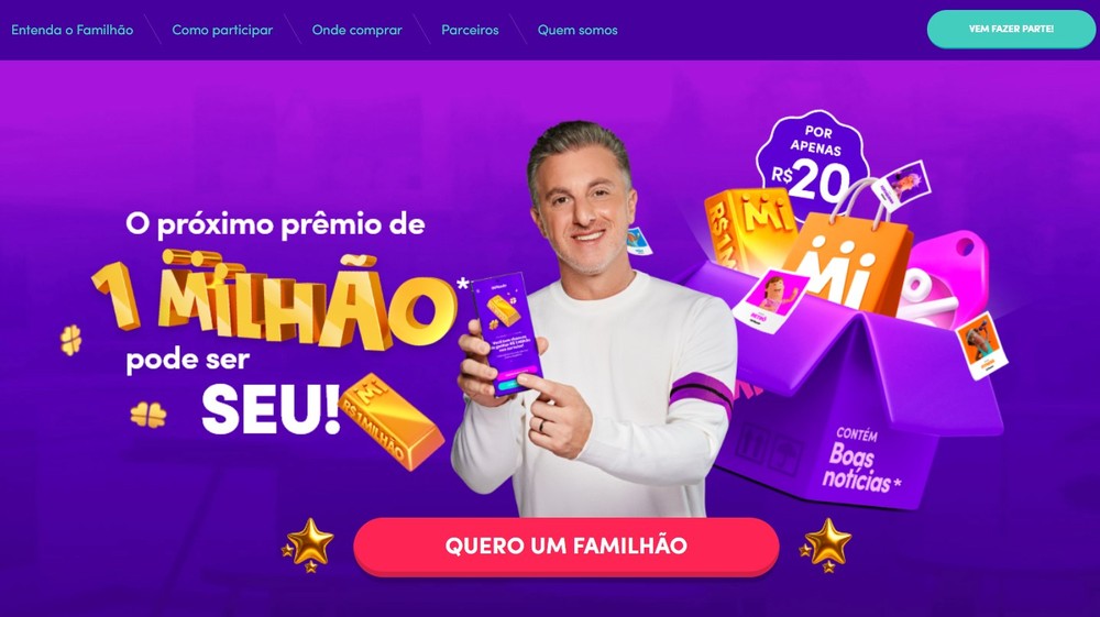 Como funciona o Familhão, a plataforma de benefícios de Luciano Huck