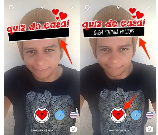 Quiz de casal do Instagram: aprenda onde achar o filtro e como jogar -  AppGeek