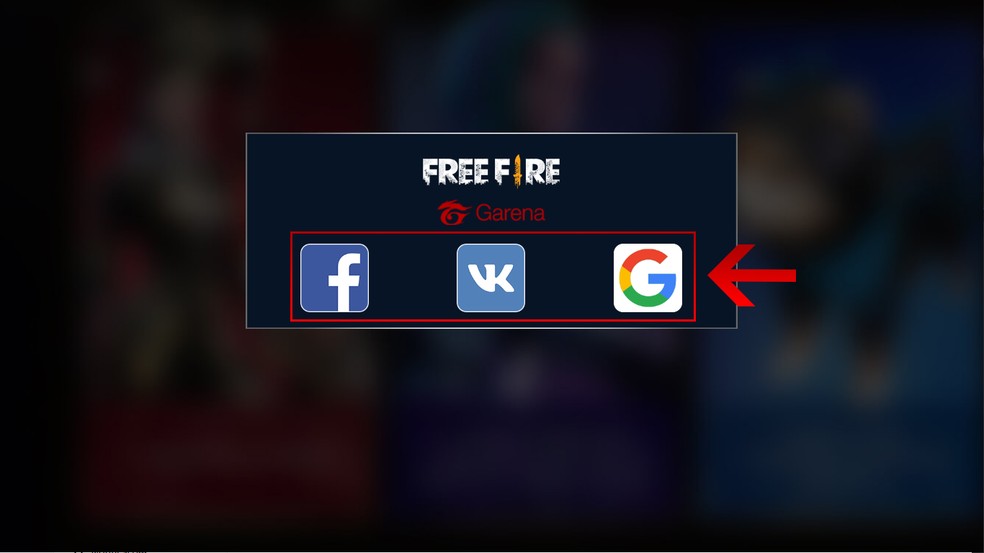 Como vincular a conta do Free Fire com o Google