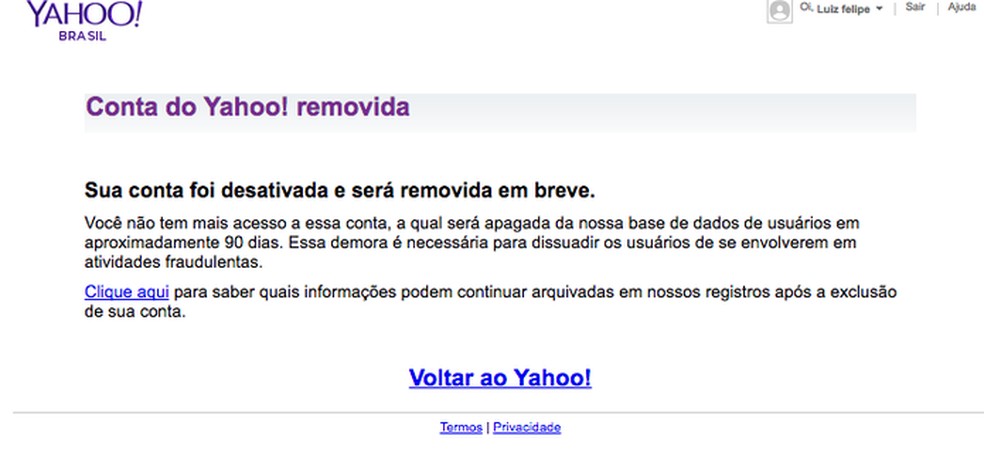 Como fechar ou excluir sua conta do Yahoo!Mail - CCM