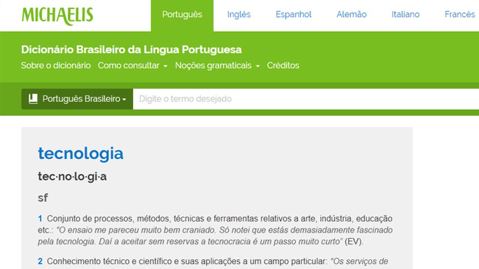 Vaia - Dicio, Dicionário Online de Português