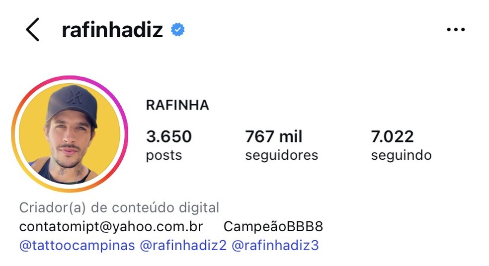  Reprodução/Instagram