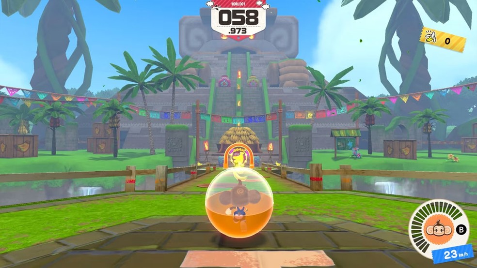Super Monkey Ball: Banana Rumble traz uma aventura repleta de física e macaquinhos dentro de esferas — Foto: Reprodução/Nintendo Game Store