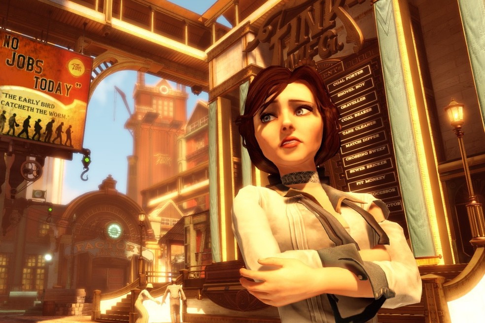BioShock Infinite tem Elizabeth como figura coadjuvante — Foto: Divulfação/2k
