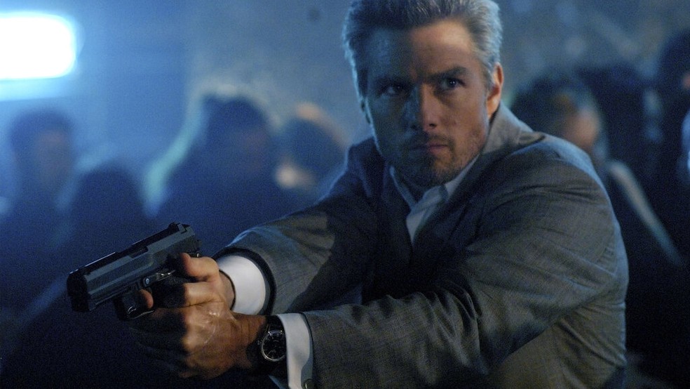 Na trama, Tom Cruise interpreta Vincent, um assassino profissional que é contratado para uma missão — Foto: Divulgação/Paramount Pictures