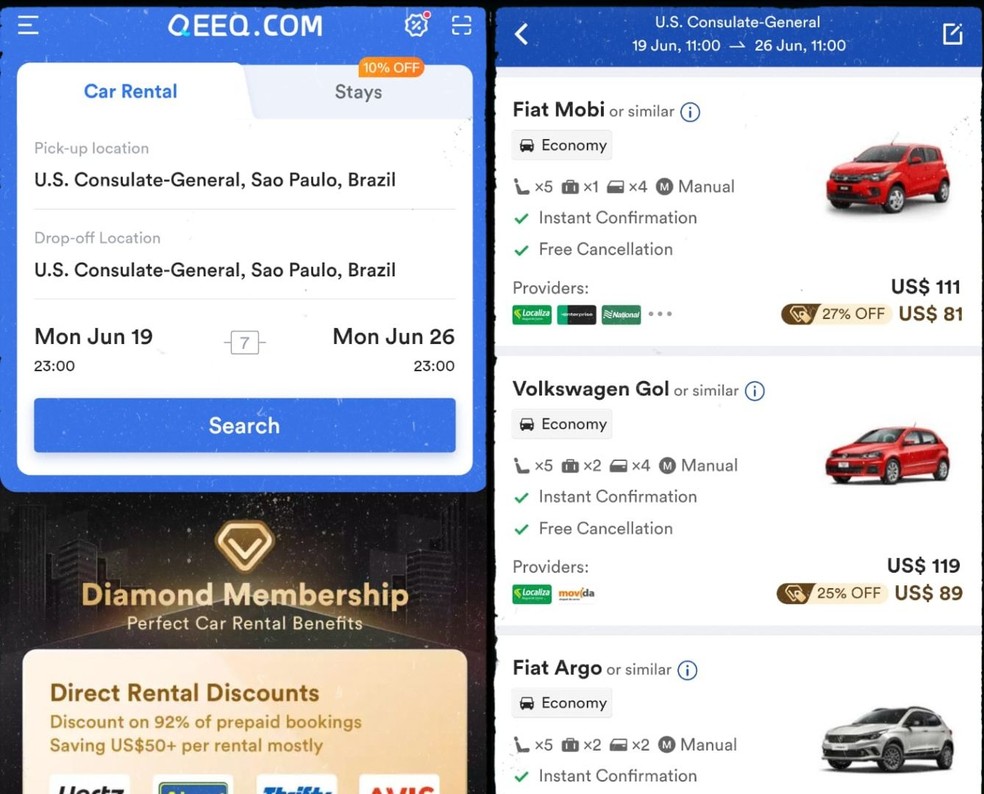Aluguel de carros para Uber: 5 apps para alugar um automóvel hoje