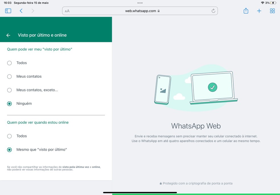 Como tirar o online do WhatsApp: guia para iPhone, Android, PC e mais