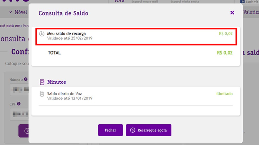 Consultar saldo da Vivo: saiba como ver seu crédito no celular