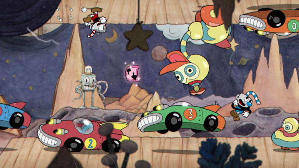 Cuphead é um game divertido para jogar cooperativamente no Nintendo Switch, mas com alto nível de desafio — Foto: Reprodução/Nintendo Game Store
