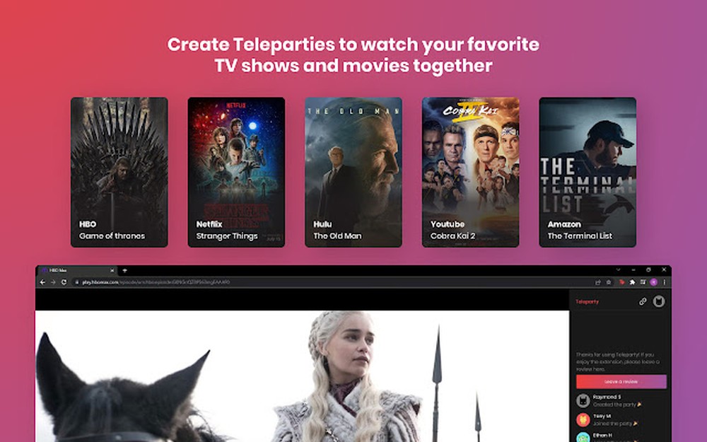 Teleparty é seguro? Conheça extensão para assistir filmes com amigos online