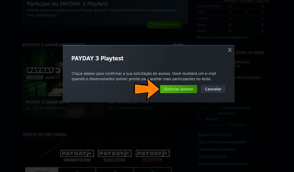 PAYDAY 3 – Beta Sign Up (Xbox & Steam)