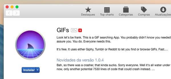 Veja imagens GIF animadas em um Mac - Gif