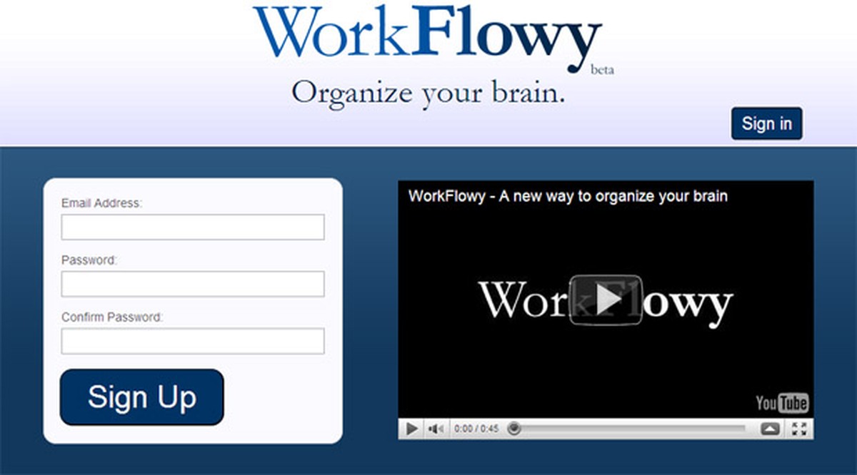 Aprenda a usar o WorkFlowy