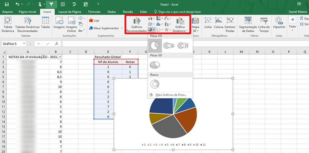 Excel 2016 график
