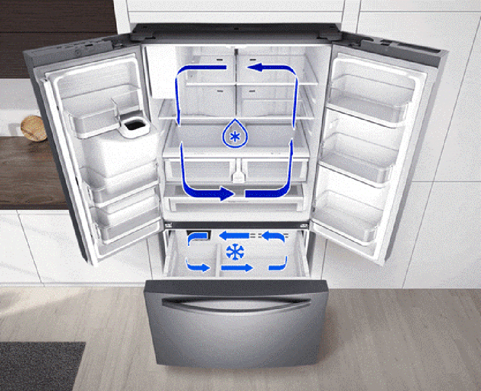 Geladeira frost free tem sistema de degelo automático possibilita desligar apenas na hora de limpar; veja como limpar geladeira frost feee — Foto: Foto: Divulgação/Samsung