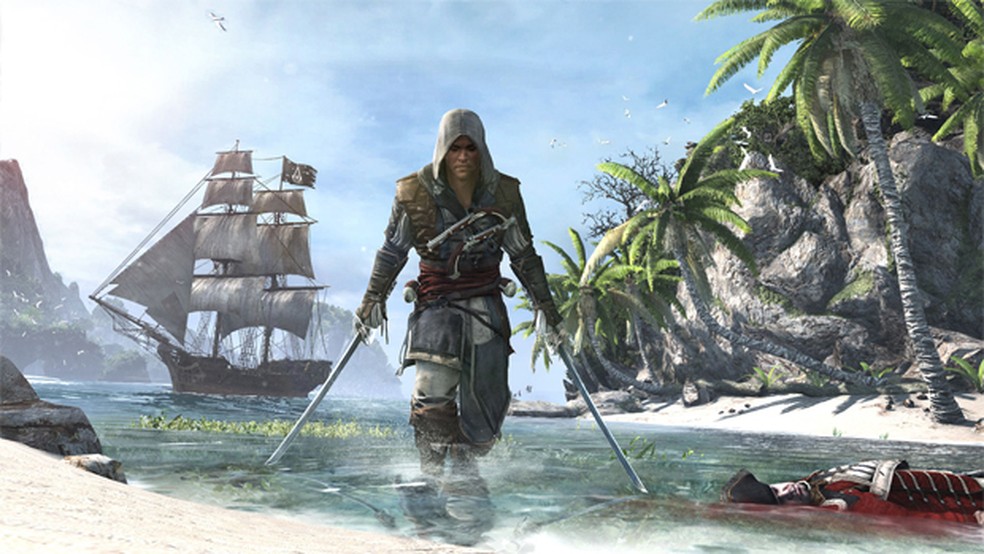 Edward Kenway entra em cena (Foto: Divulgação) — Foto: TechTudo