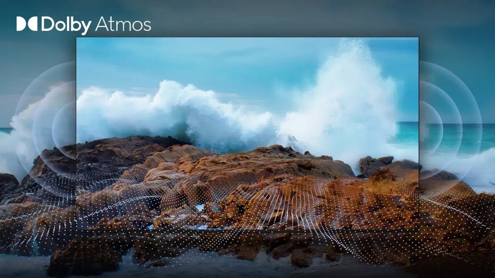 Dolby Atmos projeta áudio tridimensional para os usuários — Foto: Divulgação/TCL