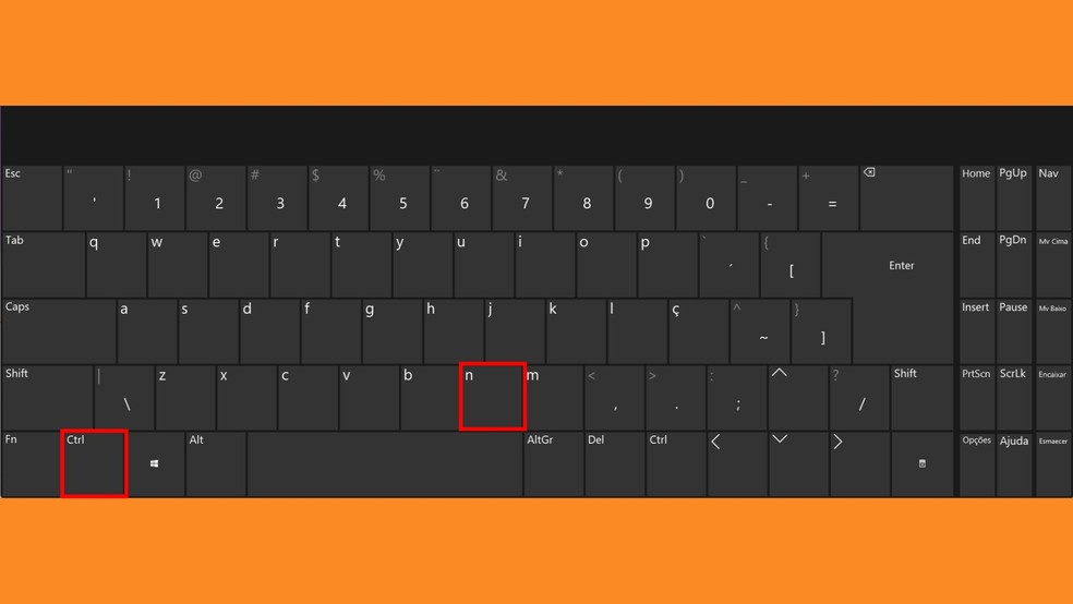 O ATalho Ctrl + n abre Umanova Jangla no Google Chrome - Foto: Débora Apolinario/Techtudo