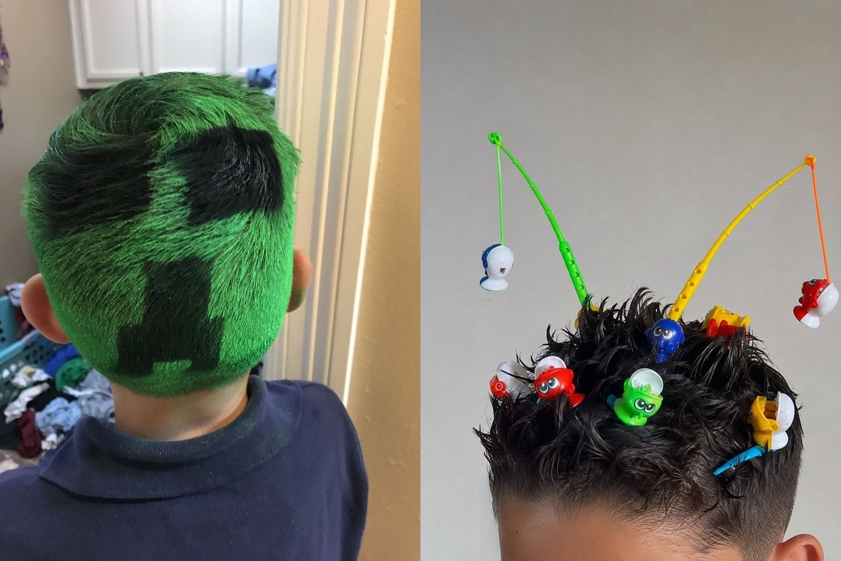 Ideias de cabelo maluco para menino: 10 opções criativas de IA para fazer