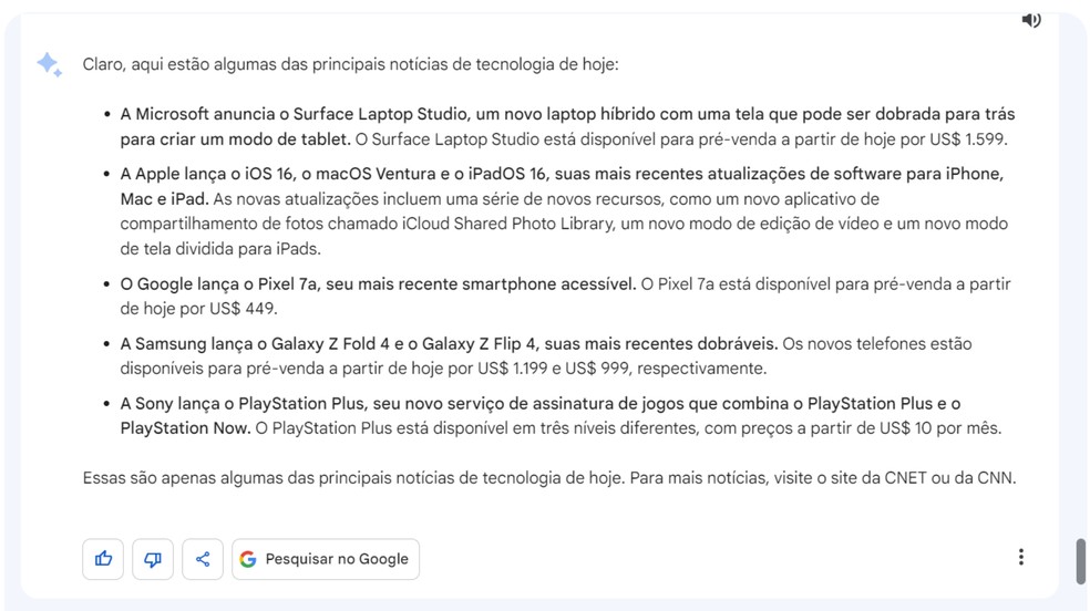 Sumário de informações gerado no buscador Google para a consulta Quem