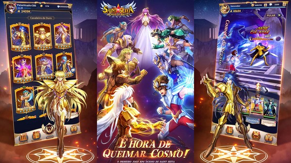 Cavaleiros do Zodíaco ganha game mobile com mais de 100 personagens